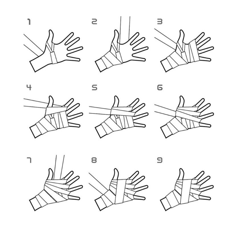 2.5m Cotton Bandage Boxing Wrist Bandage Hand Wrap Combat Protect Boxing Kickboxing Muay Thai Handwraps Training Gloves