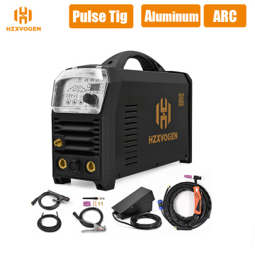 220V AC DC HZXVOGEN Tig Welder Pulse TIG ARC MMA 2 In 1 Aluminum Welding Machine 200A For Soldering