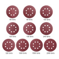 10Pcs 8 Holes 5 Inch Sanding Discs Hook and Loop 60/80/100/180/240/320/1000/2000 Grit Sandpaper Assortment for Orbital Sander