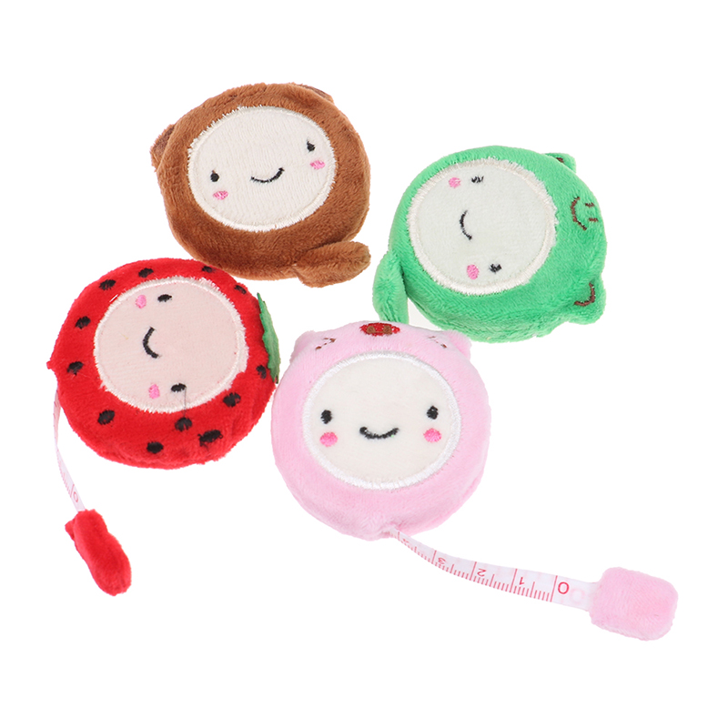 High-quality Novelty Nice Funny Cute Cartoon 150 Cm 60" Retractable Tape Measure Plush Ruler Sewing Tool