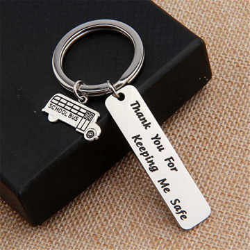 Key Chain Gift Engraved Thank You For Keeping Me Safe School Bus Driver Appreciation Bus Driver Gift Appreciation From Students