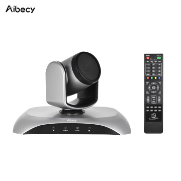 Aibecy 1080P HD Conference Camera Educational Equipment with Remote Control Power Adapter for Video Meetings Training Teaching