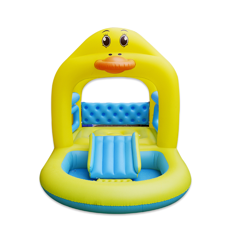 Children's inflatable swimming pool with slide