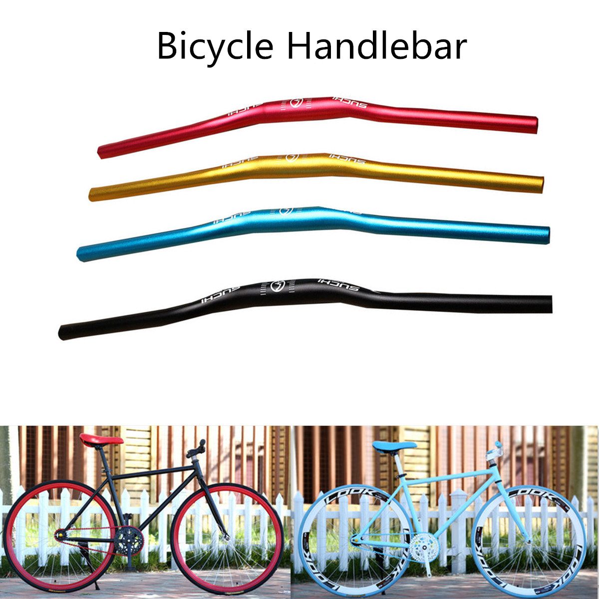 31.8mm 62cm Bicycle Handlebar Aluminum Alloy MTB Racing Bike Mountain Road Bikes Handle Bar Cycling Replacement Tool