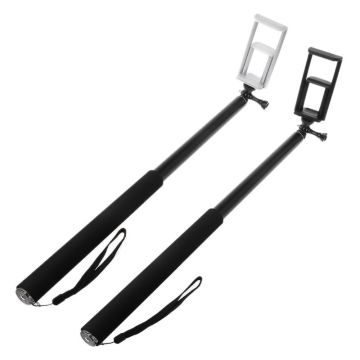 3m 118 inch Aluminum Monopod Extendable Selfie Stick for GoPro iPhone iPad DSLR Action Camera 3.5