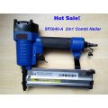 Promotion price on 2 in 1 combination air nailer stapler F5040-A pneumatic nailer stapler, straight nail and crown nail