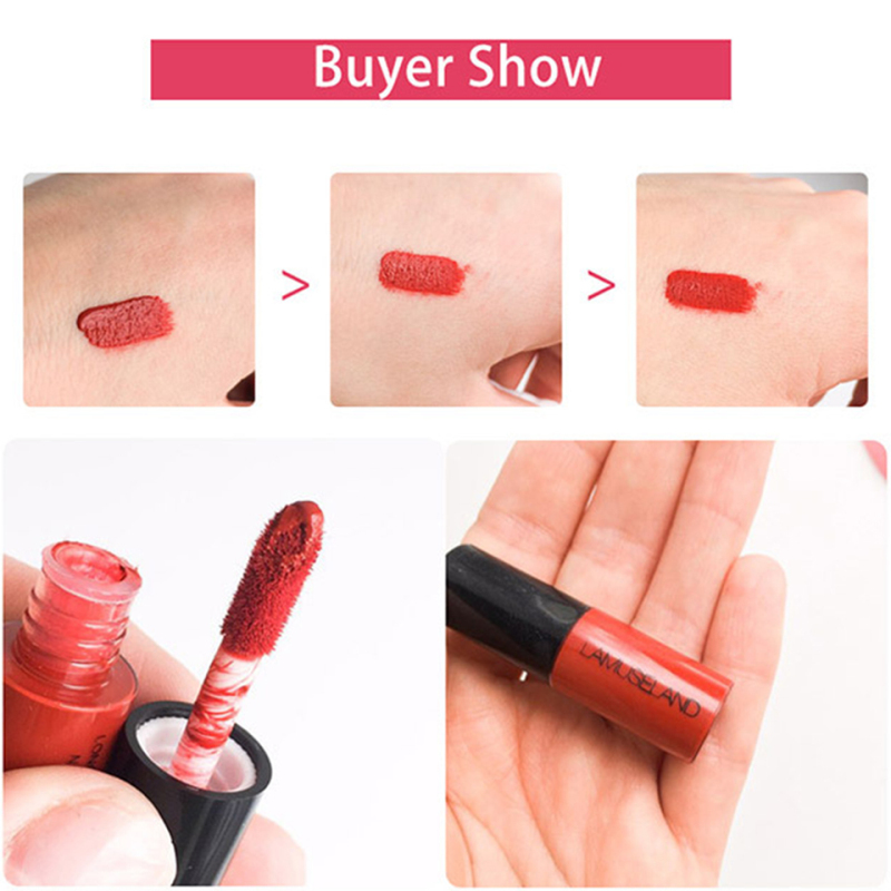 Sale 12 Colors Mini Matte Lip Gloss Matte Long Lasting Waterproof Non-stick Cup Liquid Lipstick High Quality Lip Makeup TSLM2