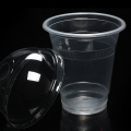 50Pcs 400ml 6g Plastic Cups Milk Tea Transparent Disposable Cups with a Hole Dome Lids for Restaurant Cafe Teashop