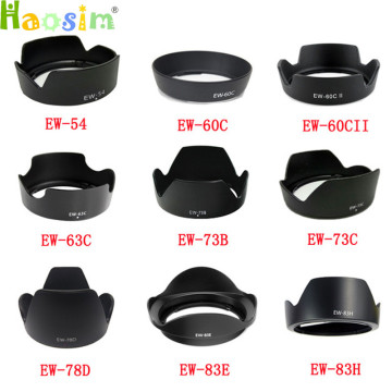 10pcs/lot for EW-54 EW-60C EW-60CII EW-63C EW-73B EW-73C EW-78D EW-83E EW-83H camera Lens Hood for canon lens camera