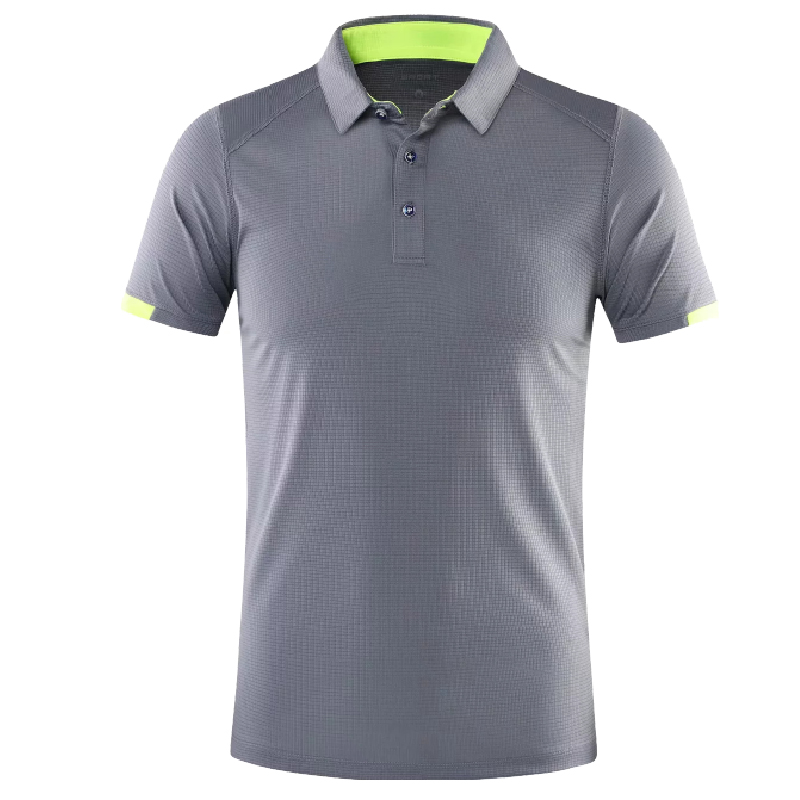 Men Polo Tennis shirts short sleeved Badminton shirt for outdoor Soccer Running t-shirt Sportswear quick dry Sport clothes Kit