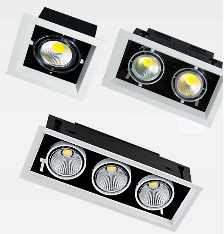 1pcs white High quality Surface Mounted adjustment LED COB dimmable Downlights ac85-265V 10W 20W 30W LED Ceiling Lamp Spot Light
