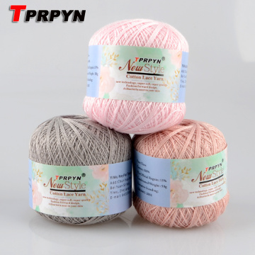 TPRPYN 1Pc=50g 8# Crochet Cotton Yarn Thin Yarn Lace Cotton Crochet Yarns Hand-knitting Yarn Machine Knitting Crochet Threads