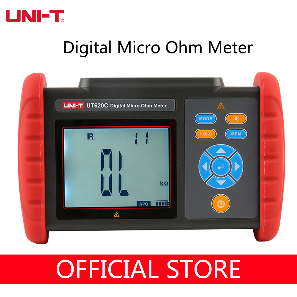 UNI-T UT620C Digital DC Low Resistance Meter Milliohm Meter DC Milliohm Low Resistance Microohm Meter Ohm Resistance Tester