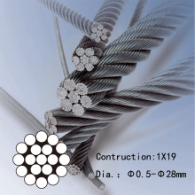 Stainless Steel Cable Rope Type 1x19