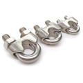 304 Stainless Steel Wire Rope Clips U Shape Cable Wire Rope Clip Clamp M2 for 2mm Thickness Steel Rope Multi-spec M4 M5 M6 M8