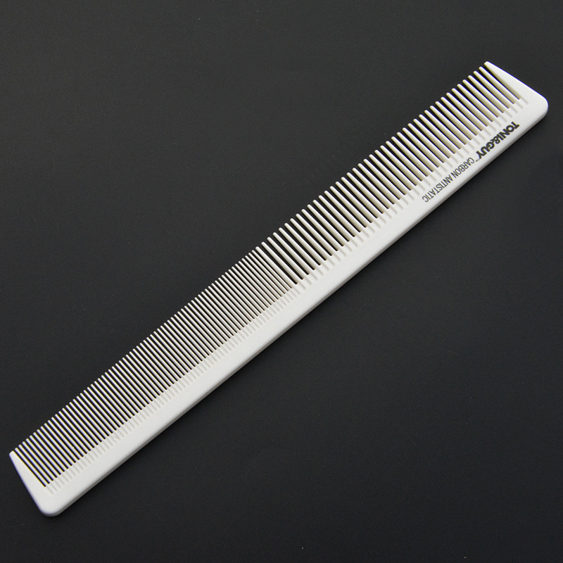 1pc White Antistatic Salon Heat-Resistant Taper Cutting Comb for Hairdressing Hair Styling Tool Styling Accessory Barber Tools