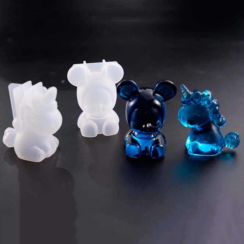 Creative Unicorn Baby Shape Silicone Mold Practical Ornaments Soap Candle Making Mould Wax Molds DIY Handcraft Jewelry Mould
