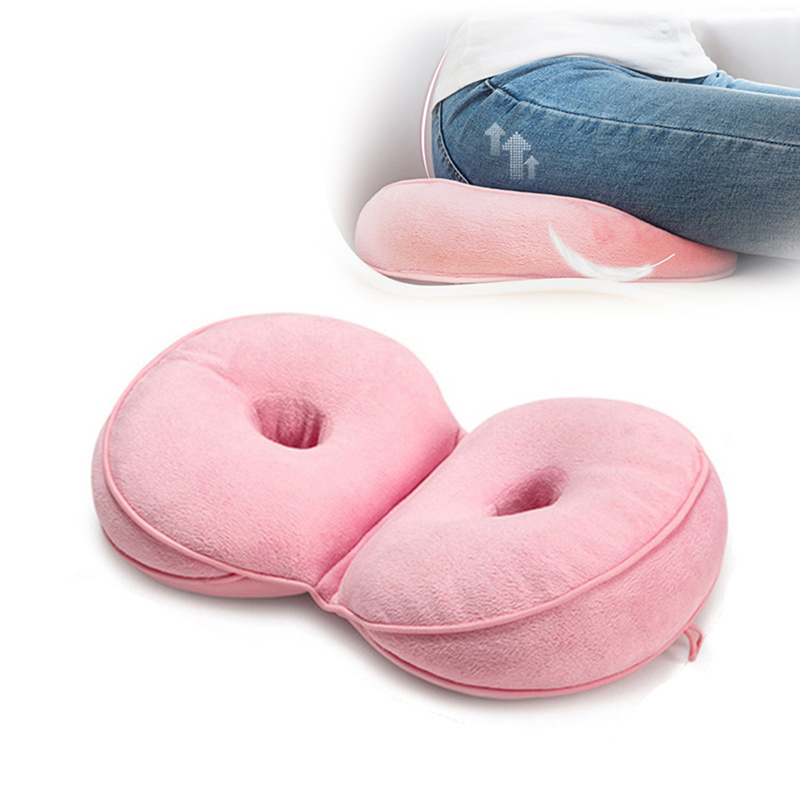 2019 New Dual Comfort Latex Cushion Orthopedic Seat Lift Hips Up Seat Lovely Butt Seat Cushion Comfy Help Back Pain Dropshipping