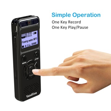 Vandlion 8GB Voice Recorder USB Flash Digital Audio Professional Voice Activated Support Memory Card 32GB Recording Dictaphone