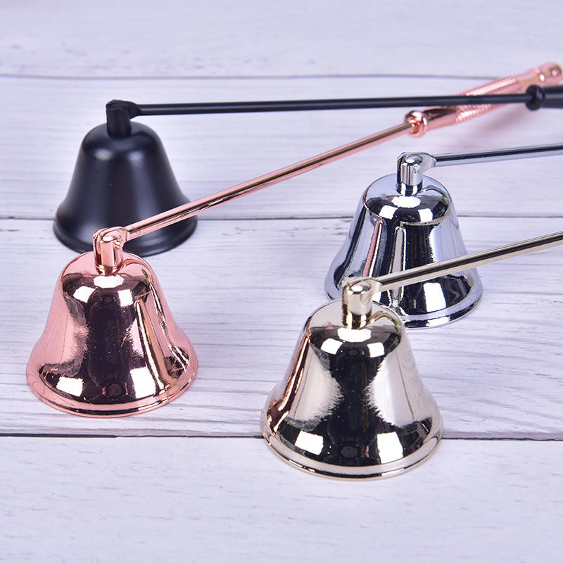 Wedding Candle Fire Extinguisher Bell Shaped Scented Candle Snuffer Stainless Steel Candles Wick Trimmer Oil Lamp Scissor Cutter