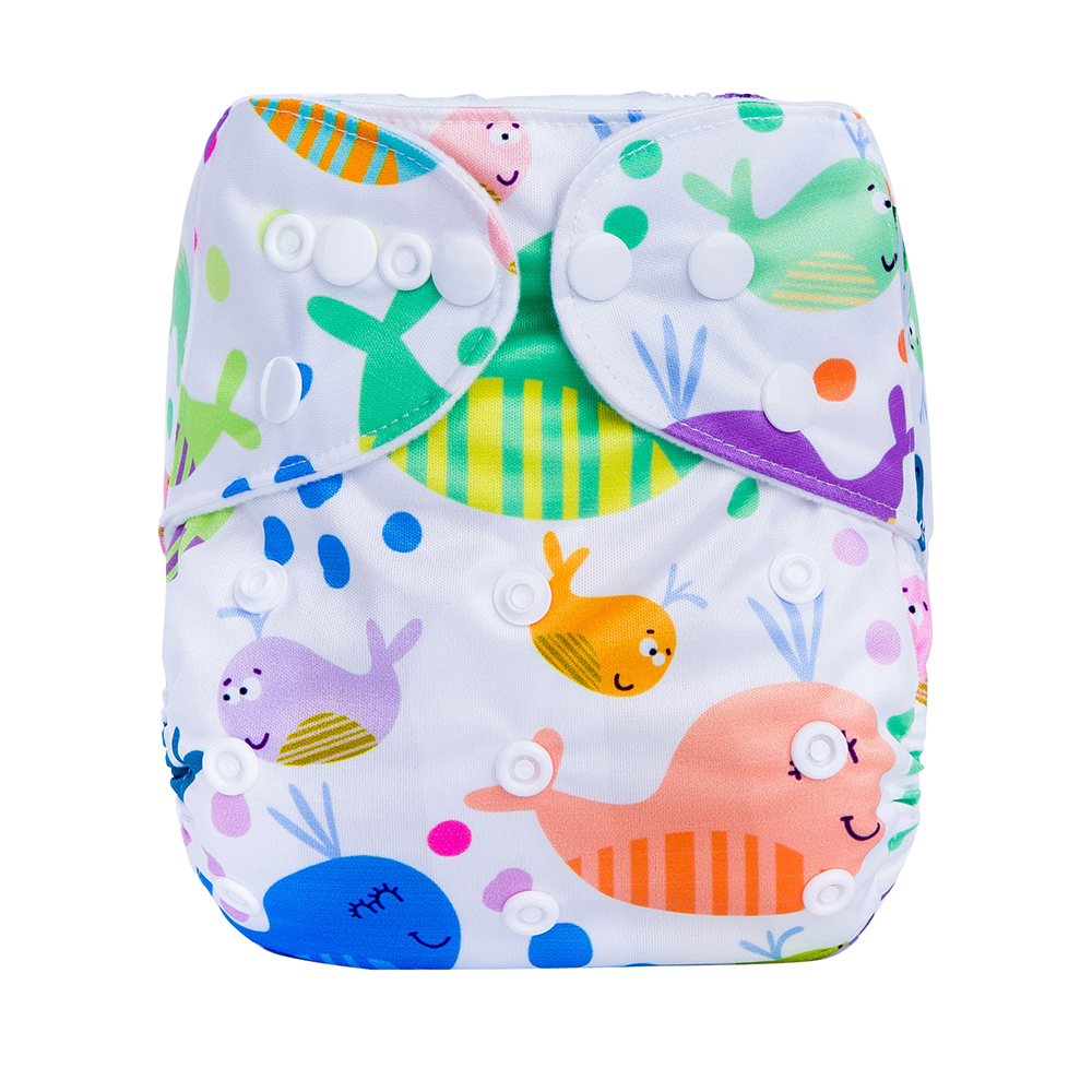 Adjustable Digital Print Baby Pocket Cloth Diaper Cover Eco-Friendly Nappies Waterproof Baby Diapers Infant Training Pants