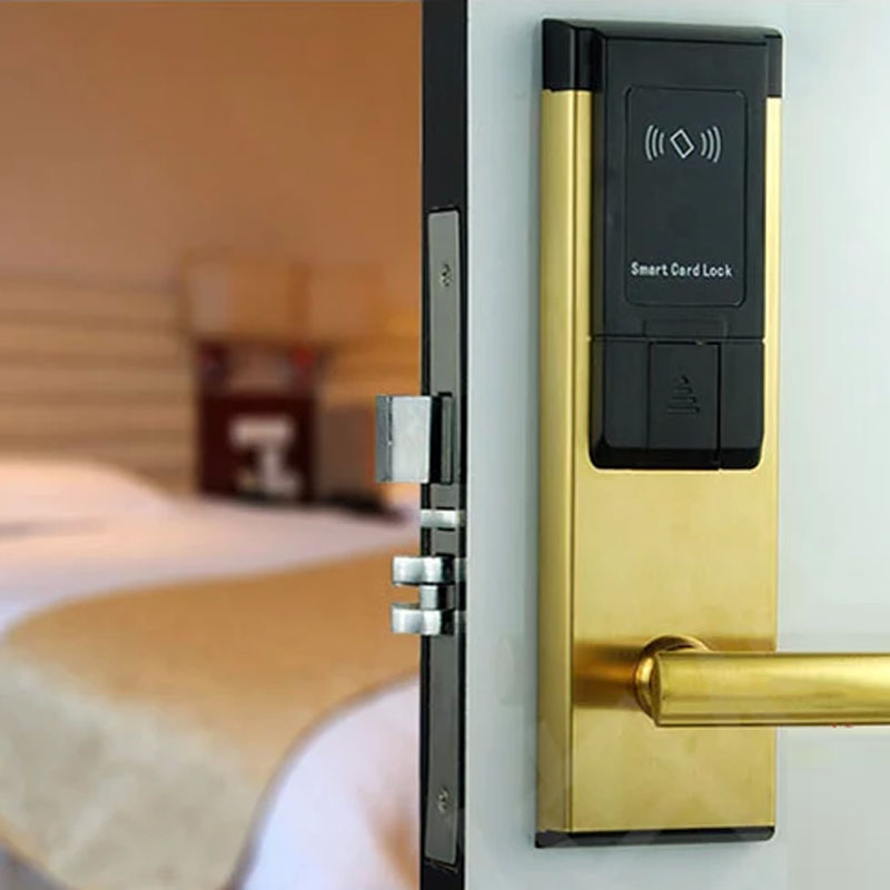 Hotel Door Lock Electronic RFID Card Smart lock Intelligent Digital Keyless Door Lock Safe for Hotel Resort Office Apartment