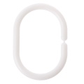 12Pcs Strong Bendable C Shape Hanging Shower Curtain Rod Ring Hanger White