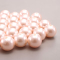 MHS.SUN A51 Light Pink ABS plastic pearls beads 4MM-30MM with hole loose imitation round pearls for necklace jewelry making