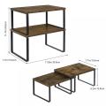 4 Packs Expandable Counter Top Racks for Kitchen