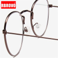 RBROVO Metal Round Glasses Frame Women Vintage Eyeglasses Frame Women/Men Mirror Eyewear Frame Men Anti-blue Light Glasses Women