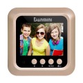 Danmini W5 2.4inch Door Security Digital Color Screen No Disturb Peephole Viewer 2 MP Support Max 32G TF Card(Gold)