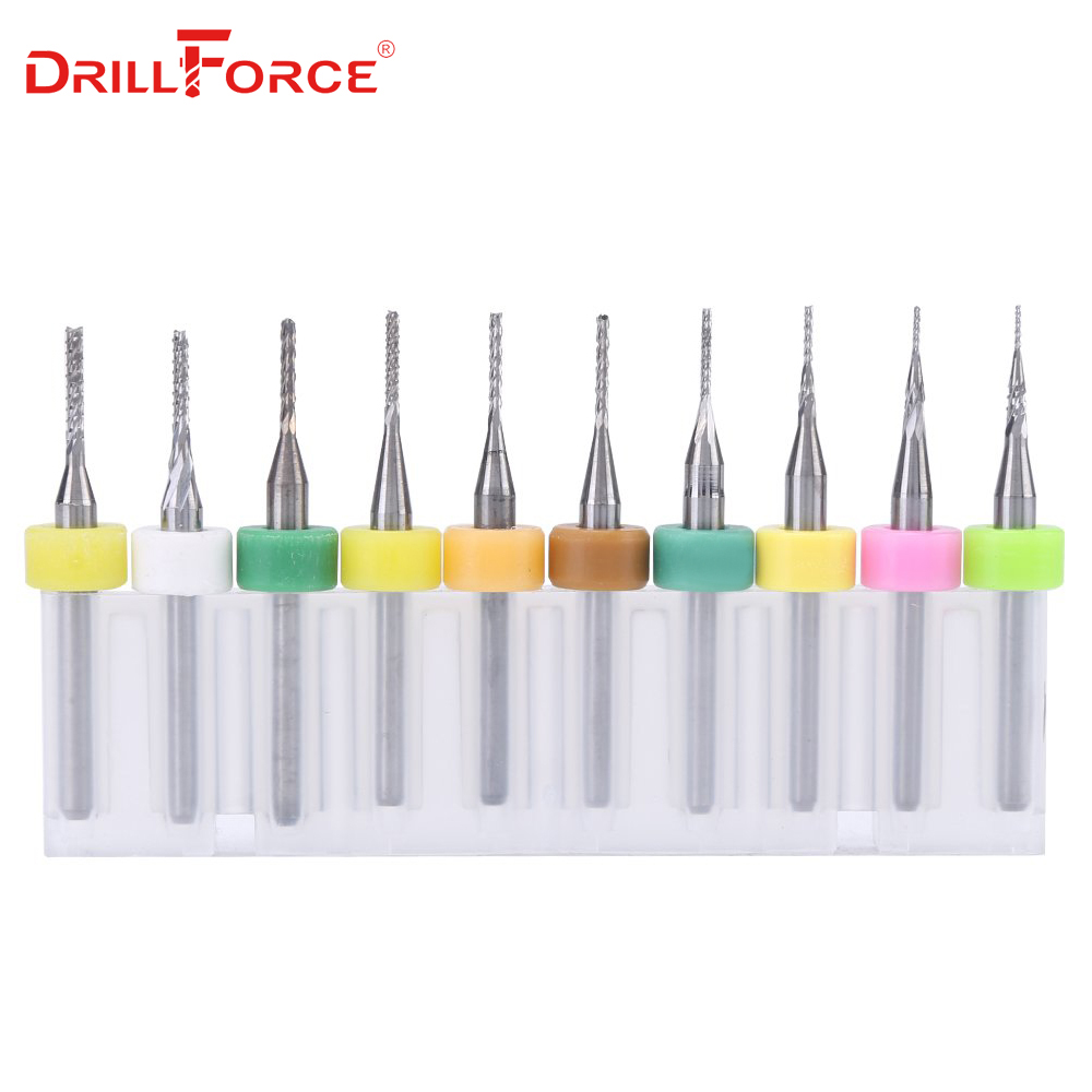 0.5-1.4mm 0.8-3.175mm 1.1-2mm 1.5-2.5mm Tungsten Steel Carbide End Mill Engraving Bits CNC PCB Milling Cutter Drill Bit