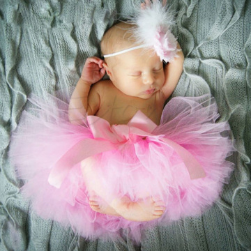 Toddler Newborn Baby Girl Cute Tutu Skirt & Headband Photo Prop Costume Outfit
