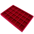 Velvet Stackable 24 Grid Jewelry Tray Showcase Display Necklace Organizer Ring Holder Bracelet Storage Case Jewelry Packaging