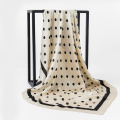 2020 NEW Fashion Luxury Brand Scarf Silk Feeling Shawl Scarf Foulard Dots Print Big Size Square Scarves Hijab Wraps