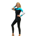 Womens Long Sleeves Lycra Rash Guard UV Sun Protection Dive Skin Full Swim Surf Snorkel Suit One Piece Long Sleeve Bathing Suits