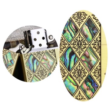 lighter windproof kerosene Mosaic personalized custom men lighters gift for boyfriend father