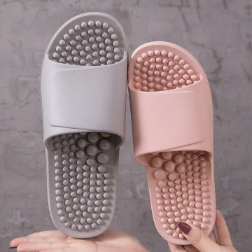 vertvie Couple Slippers Unisex Shoes Indoor Home Soft Non-Slip Home Slippers Women Men Wear-Resistant Massage Slippers