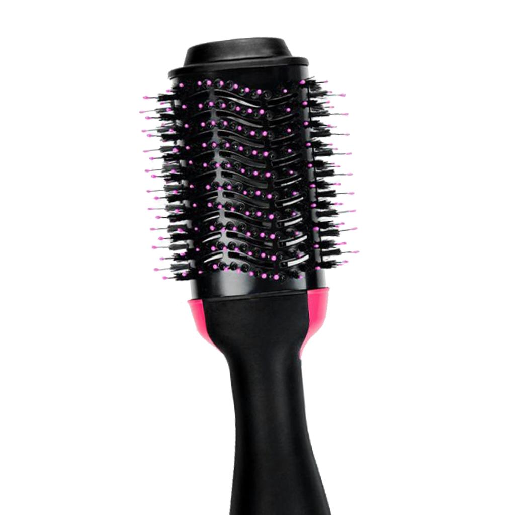 3 In1 Multifunctional Hair Dryer Volumizer Rotating Negative Ion Hair Straightener Curler Iron Comb Hair Brush Roller Styler