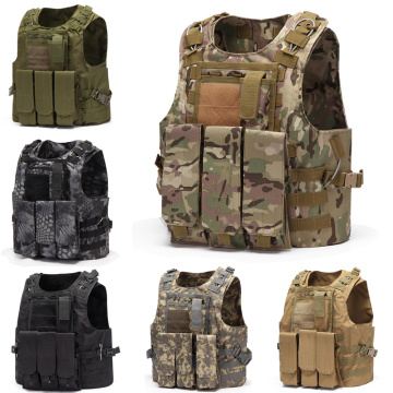 Multi-Function Hunting Vest Military Tactical Combat Vest Molle Combat Assault Plate Carrier Tactical Vest CS Outdoor Clothing