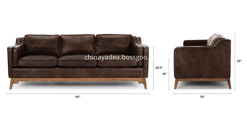 Size-of-Worthington-Oxford-Brown-Sofa