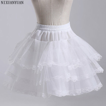 NIXUANYUAN Flower Girls Underskirt Cosplay Party Short Dress Petticoat Lolita Petticoat Ballet Tutu Skirt Rockabilly Crinoline