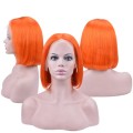 Orange 13x4 lace front bob wig