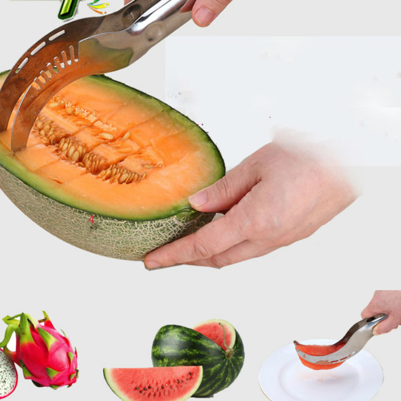 1 PCS party supply Stainless Steel Cut Fruit Watermelon Cutter Fast Slicer Smart Kitchen Cutting Tool