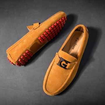 Mens Loafers Leather Luxury Designer Spring Summer Moccasins Men Loafer Suede Casual Shoes Men Flats Lightweight Driving Shoes