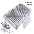 209 Holes 00#0#-4# Capsule Filling Plate / Capsule Filling Machine Manual Capsule Filling Machine DIY Herbal Capsules Maker