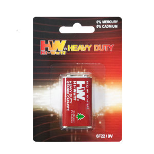 HW 9V 6F22 Heavy Duty Battery Foil Jacket