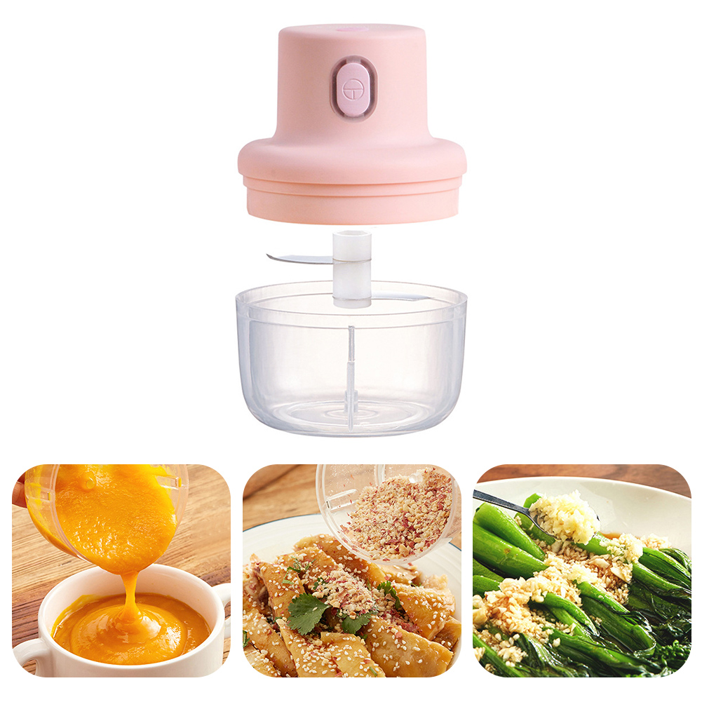 250ml Kitchen Meat Grinder Shredder Garlic Ginger Chopper Blender Multi-functional Household Food Processor Electric Mixer