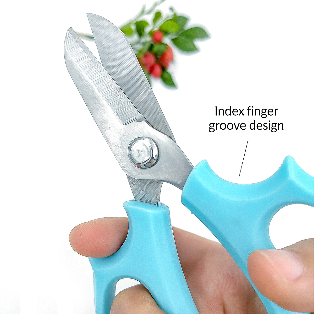 Garden Pruner Stainless Steel Tree Pruning Tool Garden Scissors Fruit Picking Scissors Trim Weed Small Scissors Gardening Tools