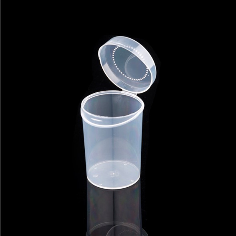 1PC Round Plastic Transparent Empty Makeup Sponge Puff Holder Stand Storage Box Cosmetic Egg Puff Case